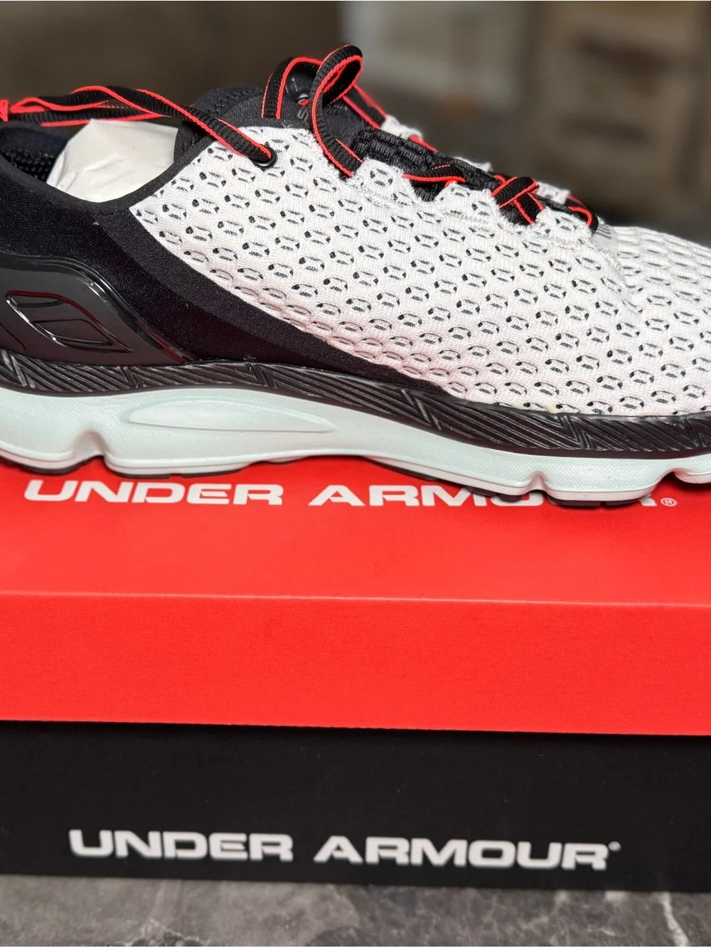 Under Armour White and Red Men's Performance Trainer
